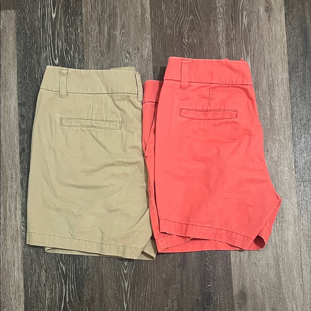 Women's Tan and Coral Shorts